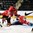 GRAND FORKS, NORTH DAKOTA - APRIL 16: The Czech Republic's Filip Zadina #24 scores a third period goal against Canada's Evan Fitzpatrick #1 while Logan Stanley #20 and Nicolas Hague #26 look on during preliminary round action at the 2016 IIHF Ice Hockey U18 World Championship. (Photo by Minas Panagiotakis/HHOF-IIHF Images)

